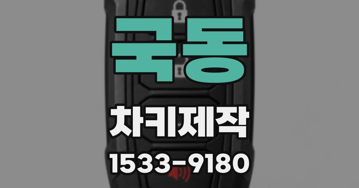 국동 차키제작