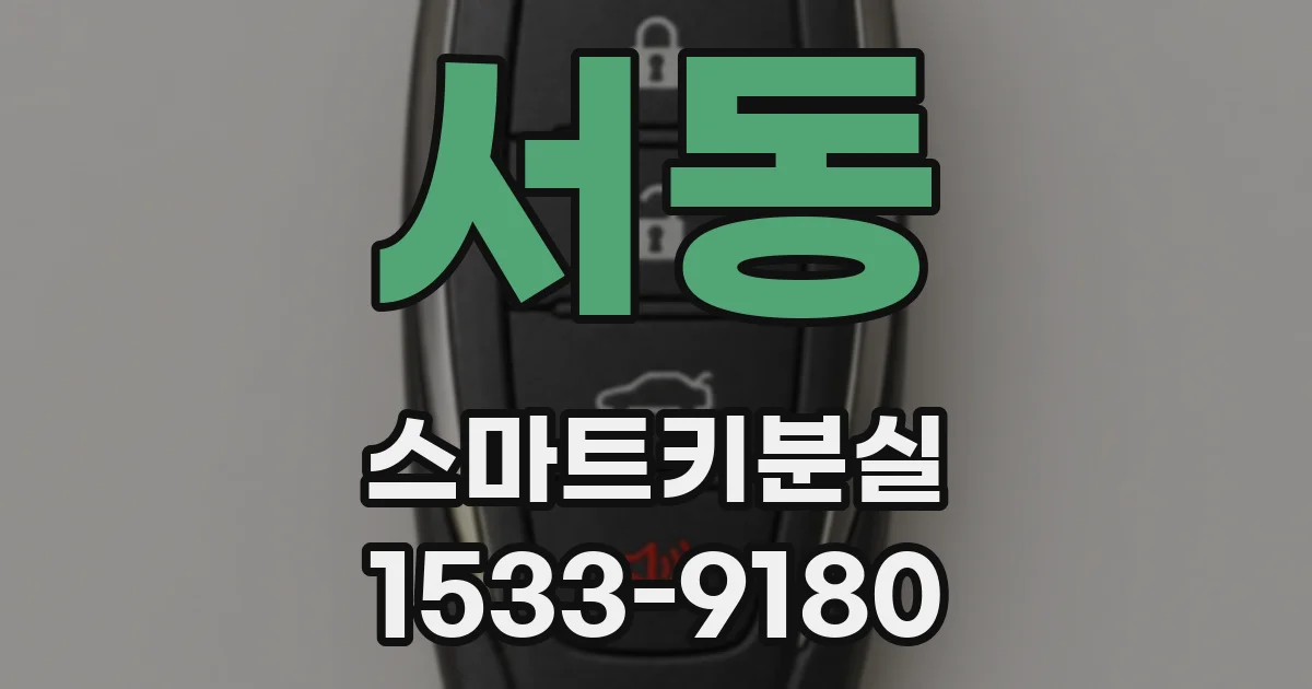 서동 스마트키분실