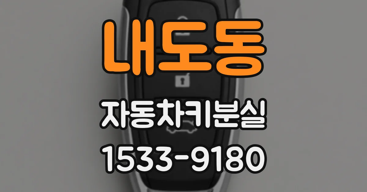 내도동 자동차키분실