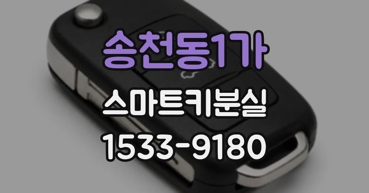 송천동1가 스마트키분실
