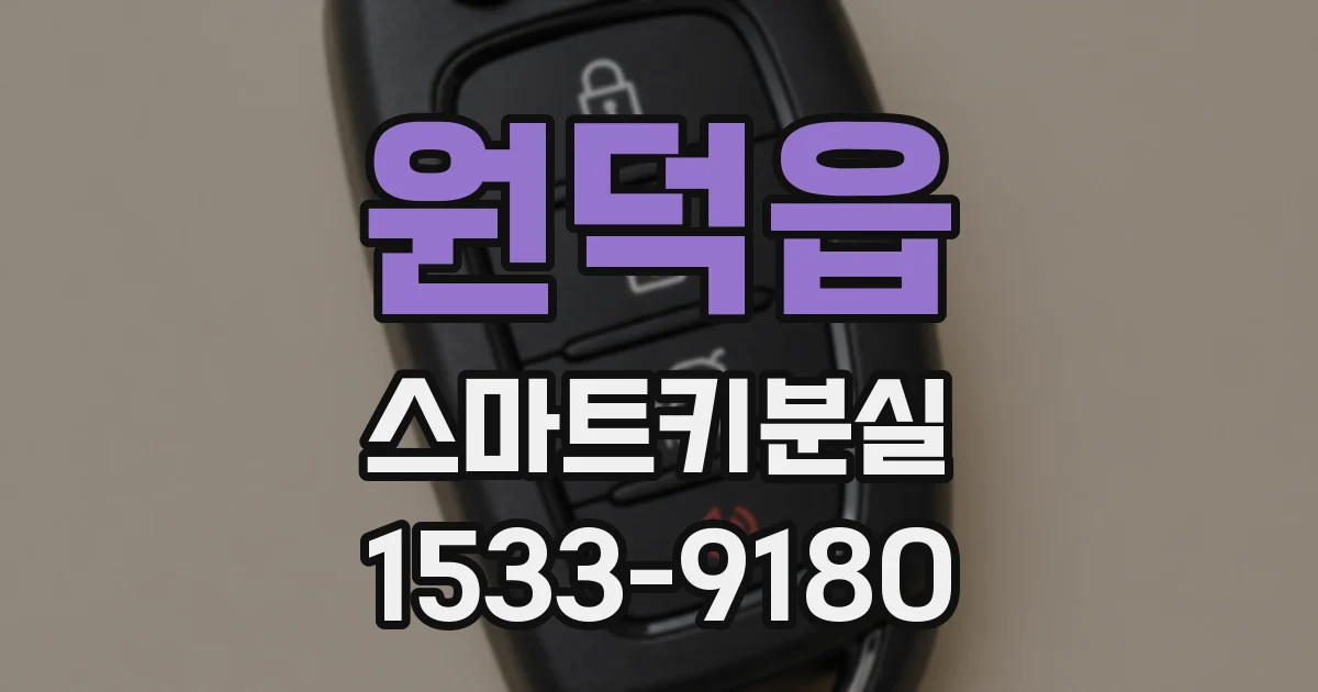 원덕읍 스마트키분실
