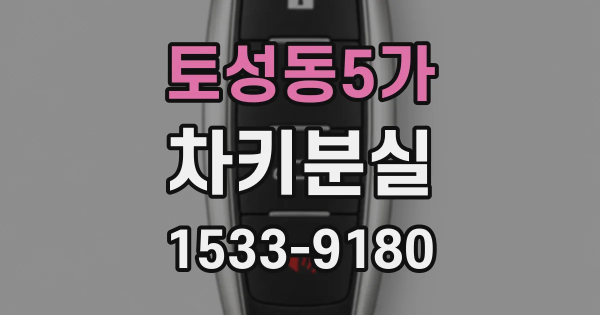 토성동5가 차키분실