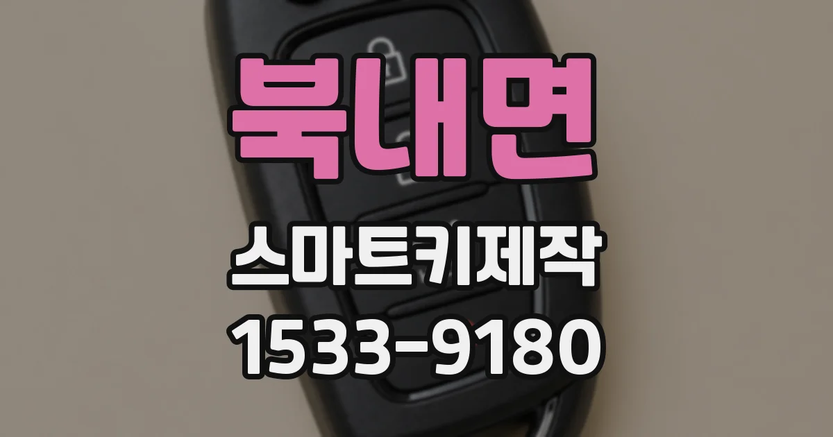 북내면 스마트키제작