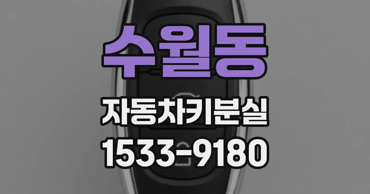 수월동 자동차키분실