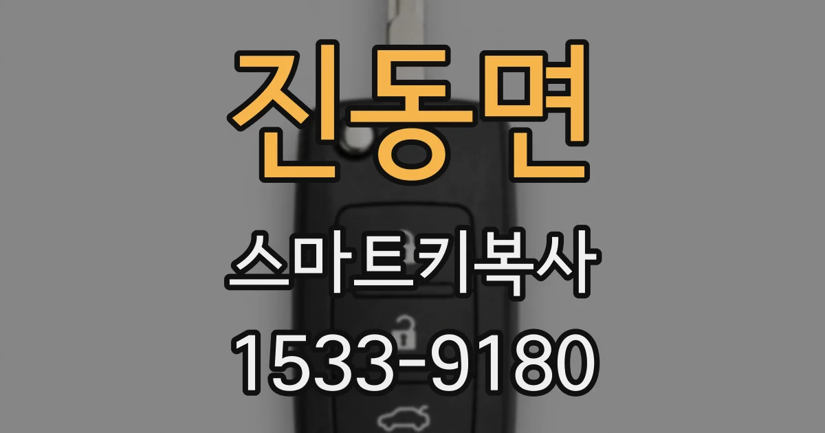 진동면 스마트키복사