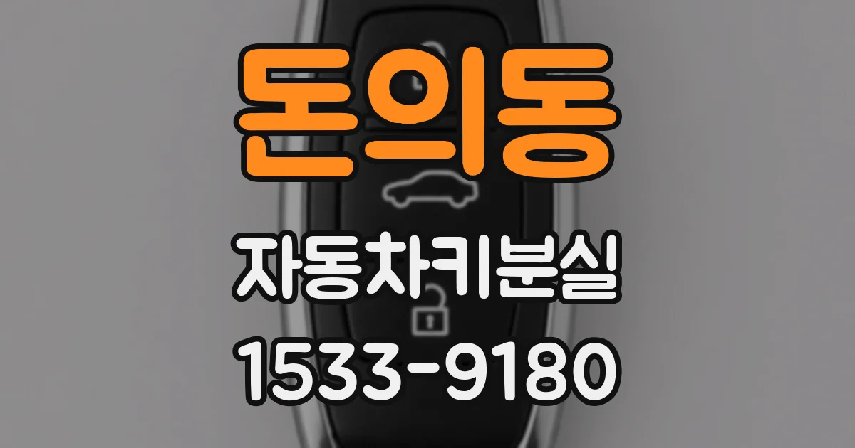 돈의동 자동차키분실