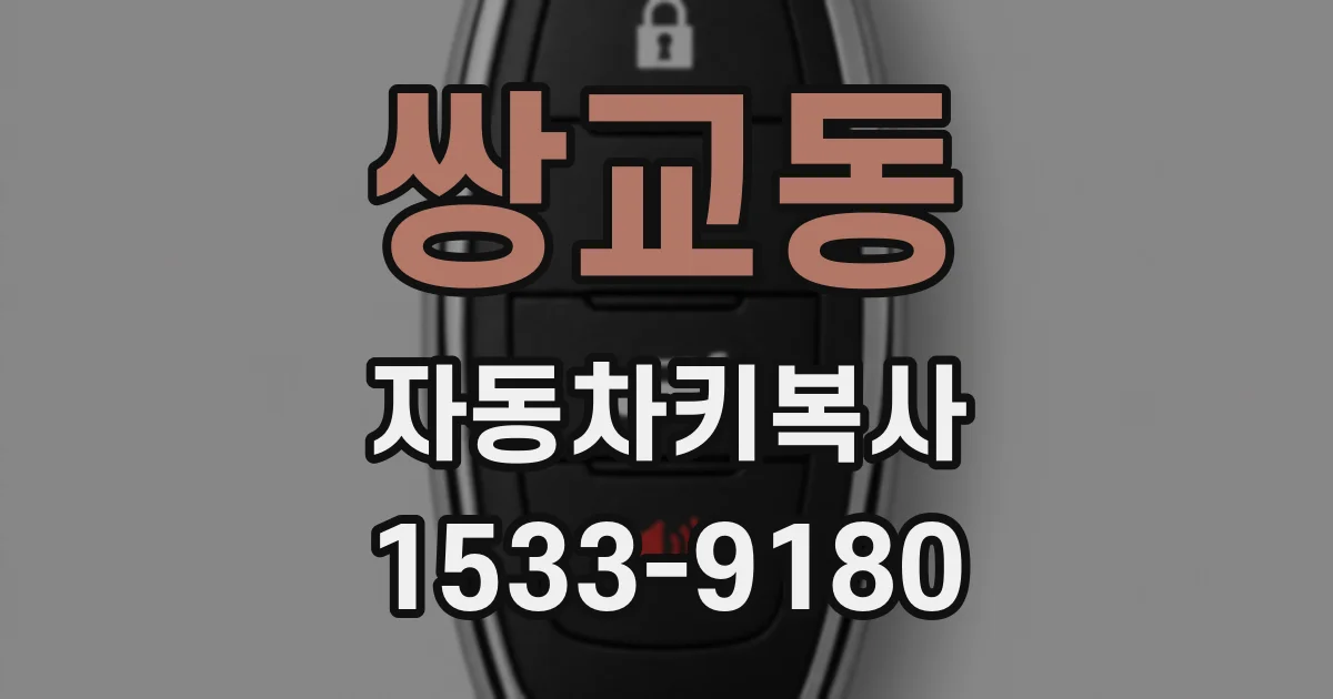 쌍교동 자동차키복사