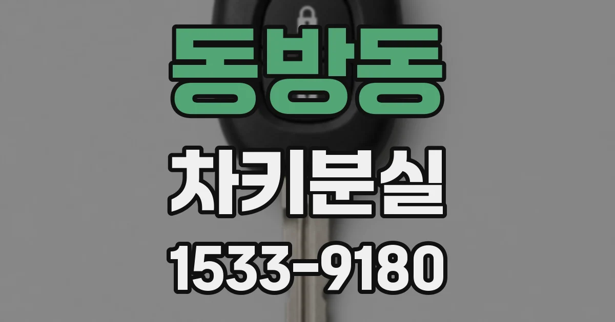동방동 차키분실