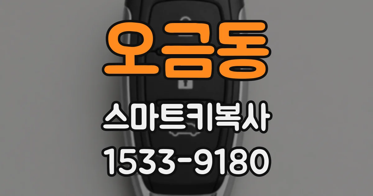 오금동 스마트키복사