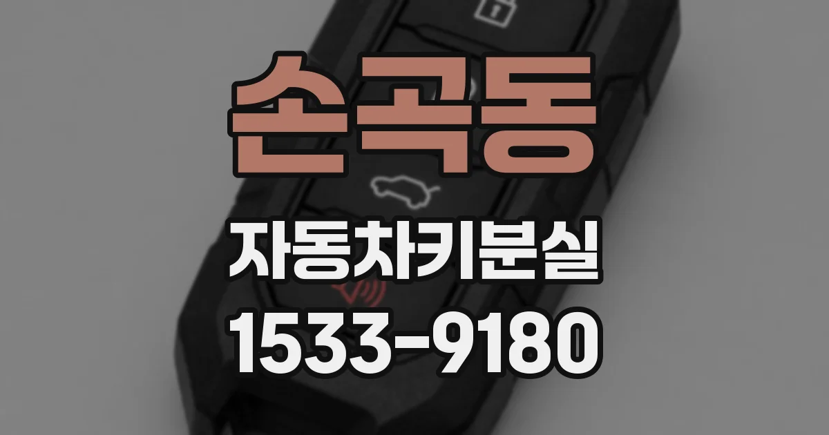 손곡동 자동차키분실