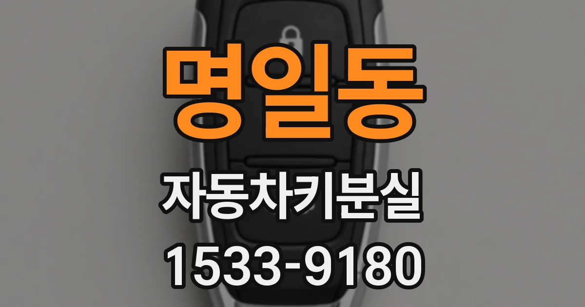 명일동 자동차키분실