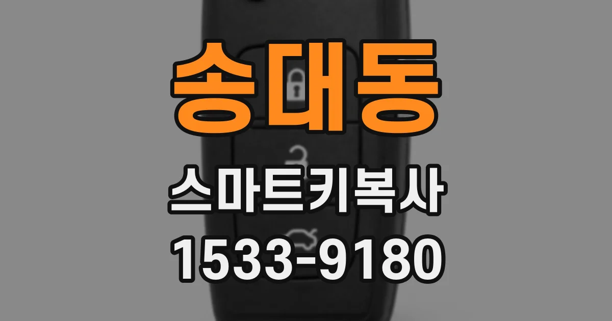 송대동 스마트키복사