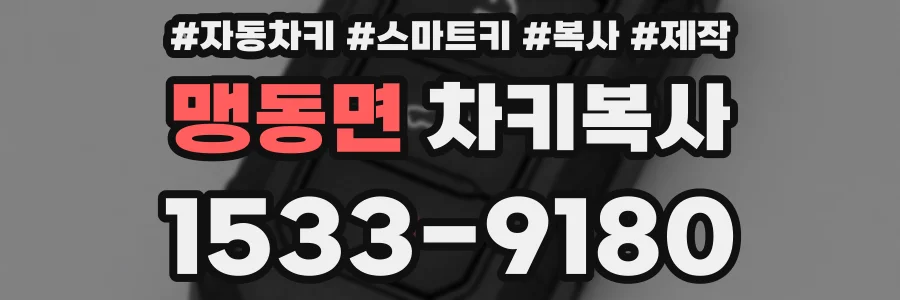 맹동면 차키복사