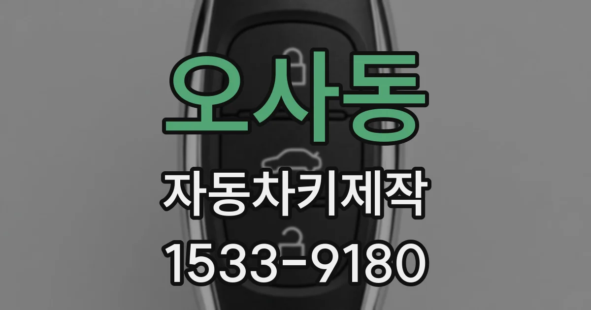 오사동 자동차키제작