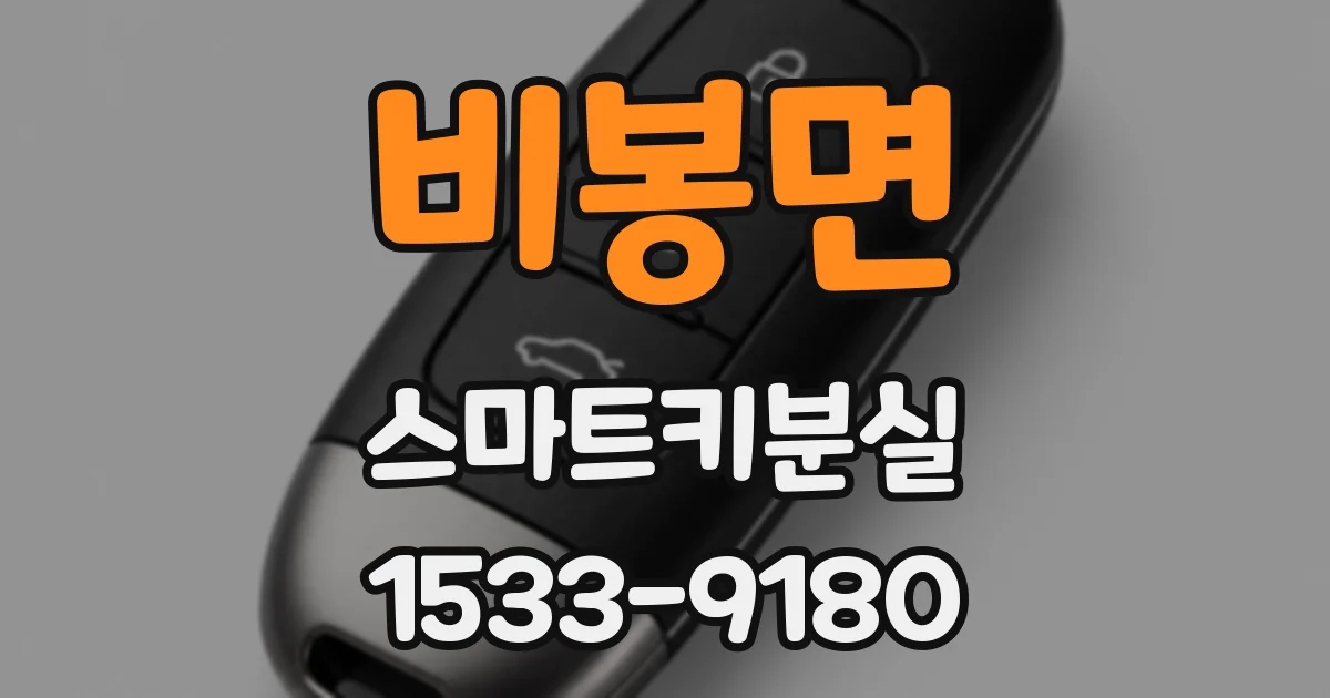 비봉면 스마트키분실