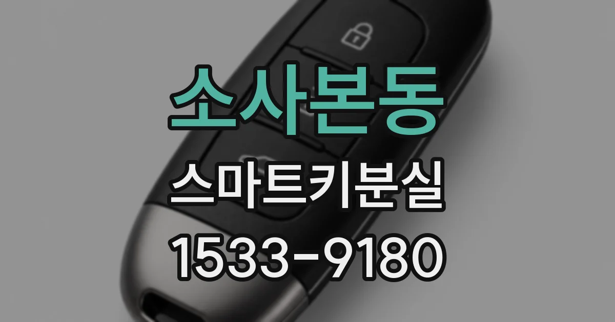 소사본동 스마트키분실