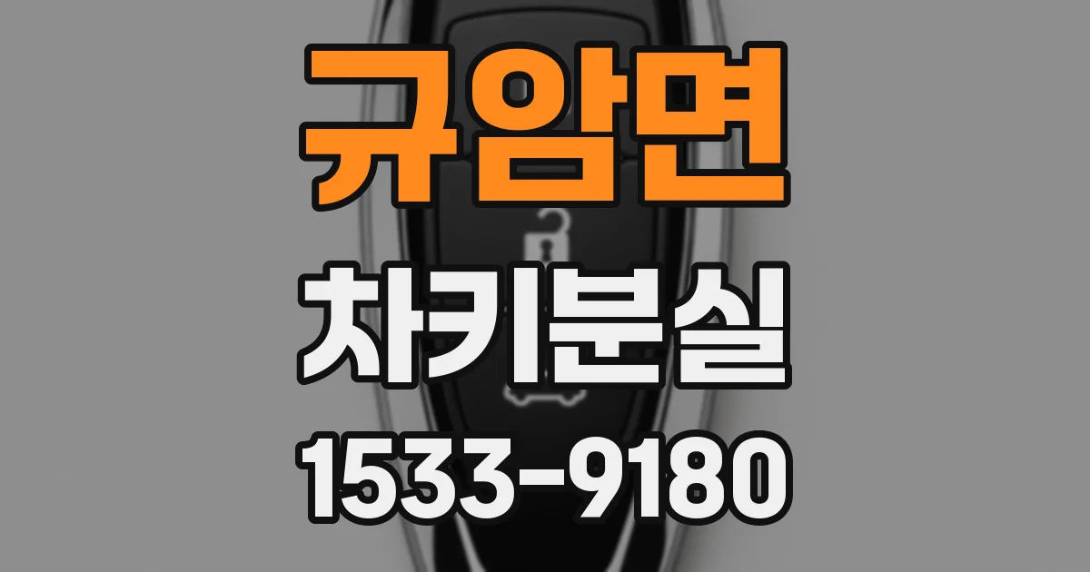 규암면 차키분실