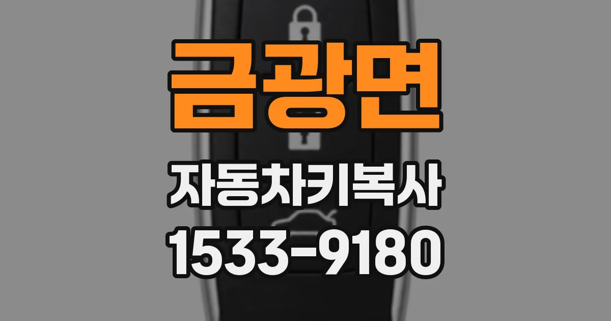 금광면 자동차키복사