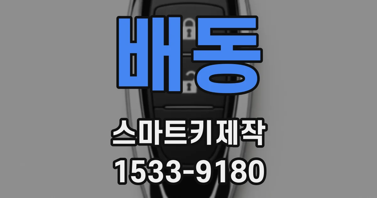 배동 스마트키제작
