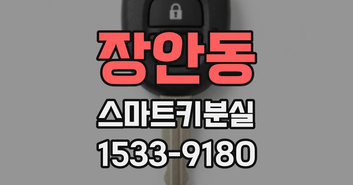 장안동 스마트키분실