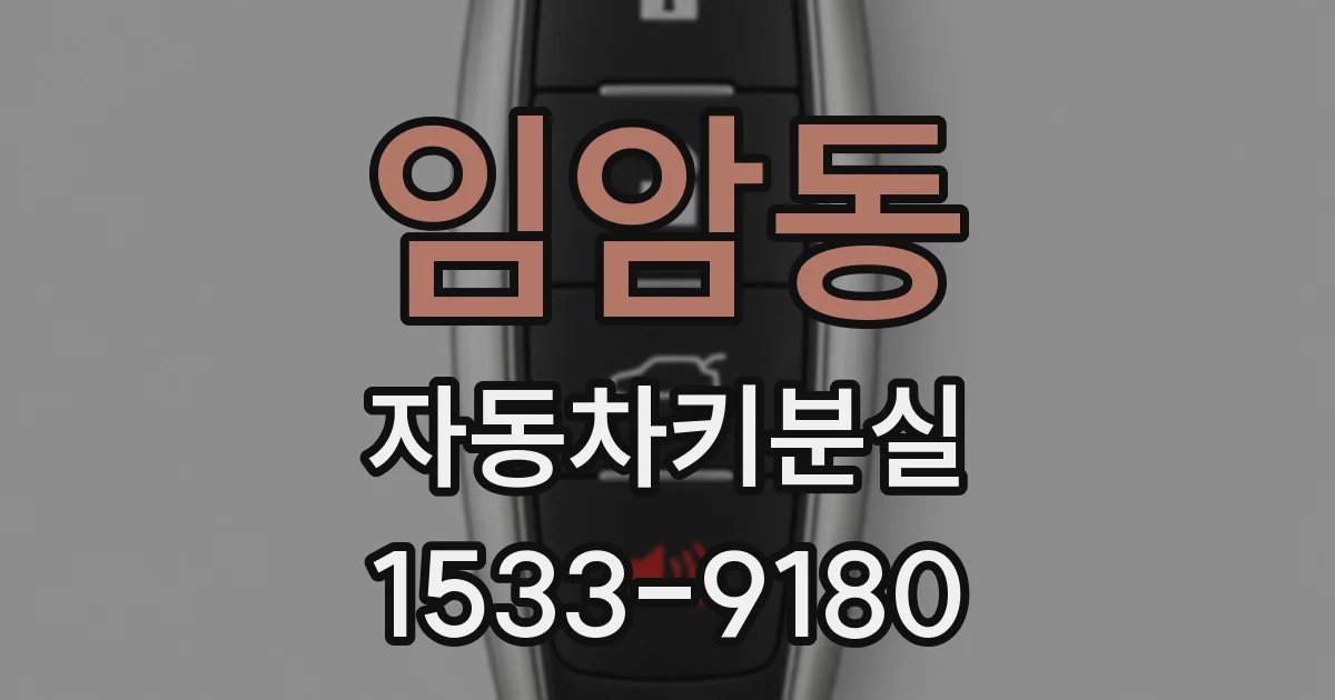 임암동 자동차키분실