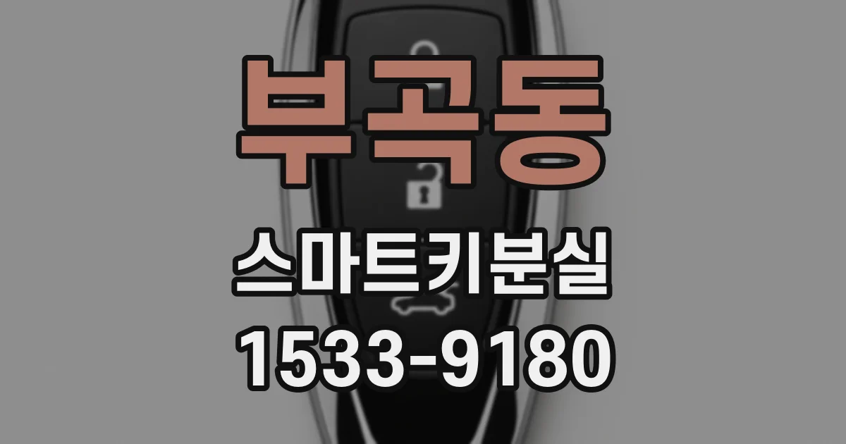 부곡동 스마트키분실