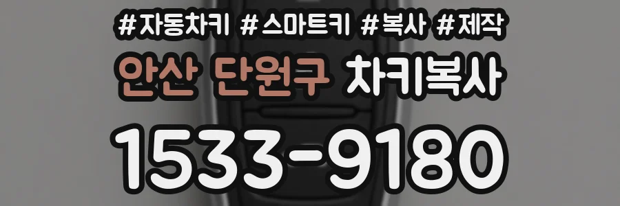안산 단원구 차키복사
