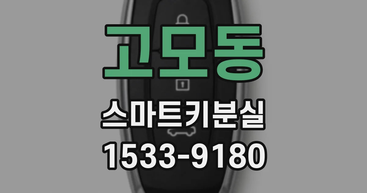 고모동 스마트키분실