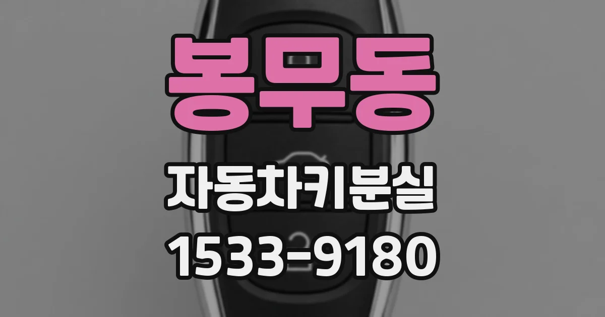 봉무동 자동차키분실