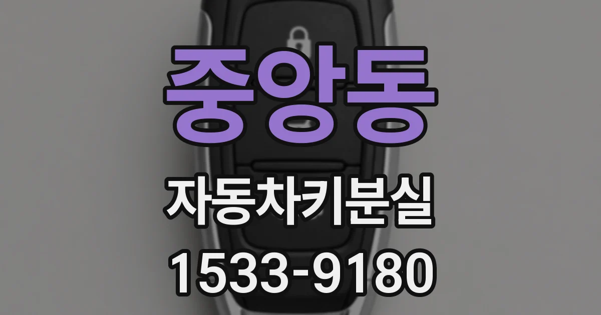 중앙동 자동차키분실