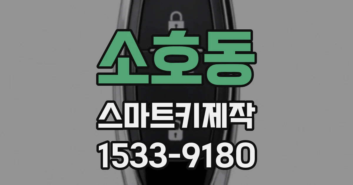 소호동 스마트키제작