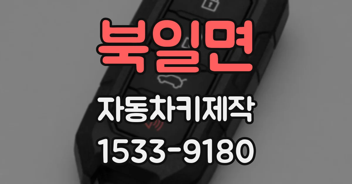 북일면 자동차키제작
