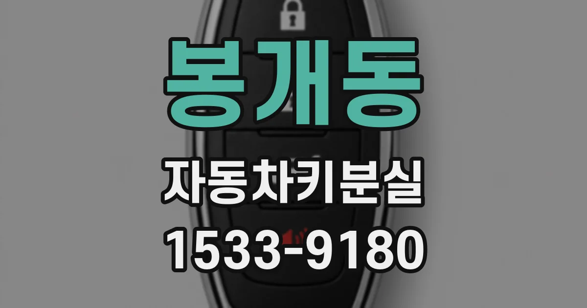 봉개동 자동차키분실