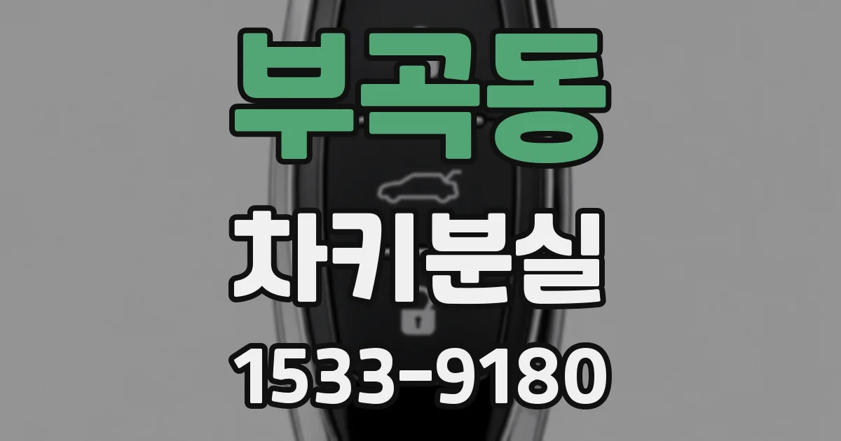부곡동 차키분실