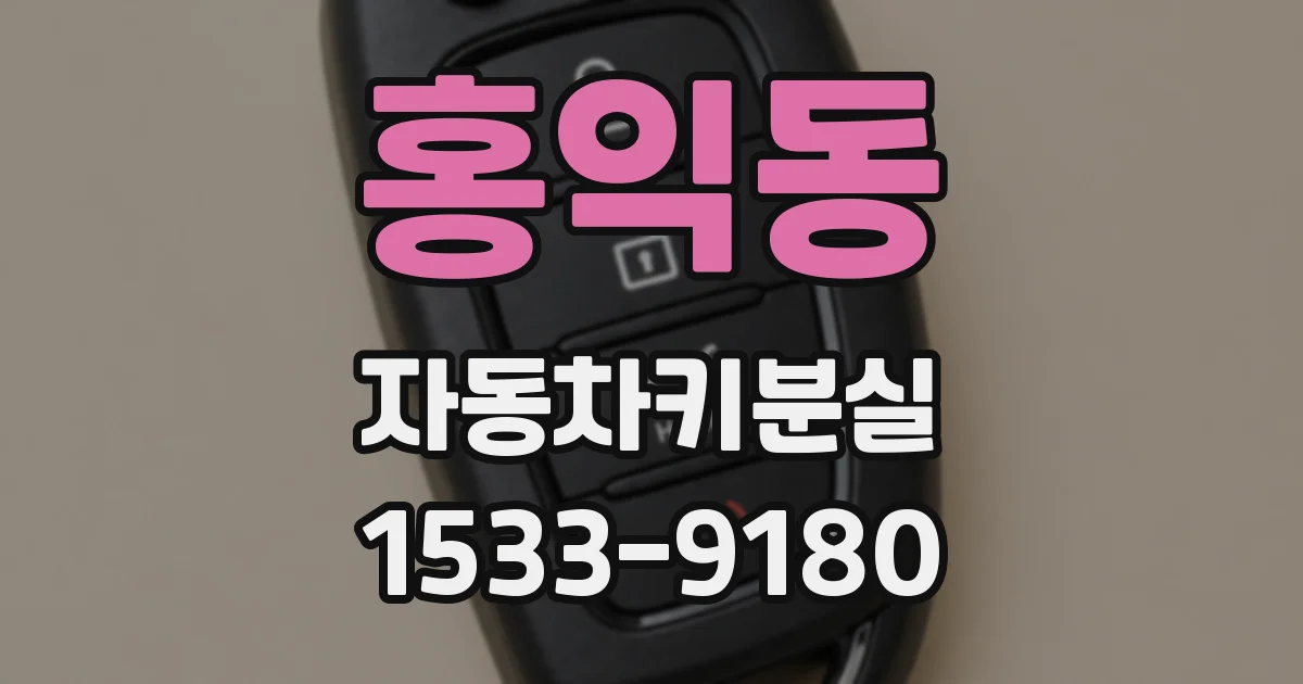 홍익동 자동차키분실
