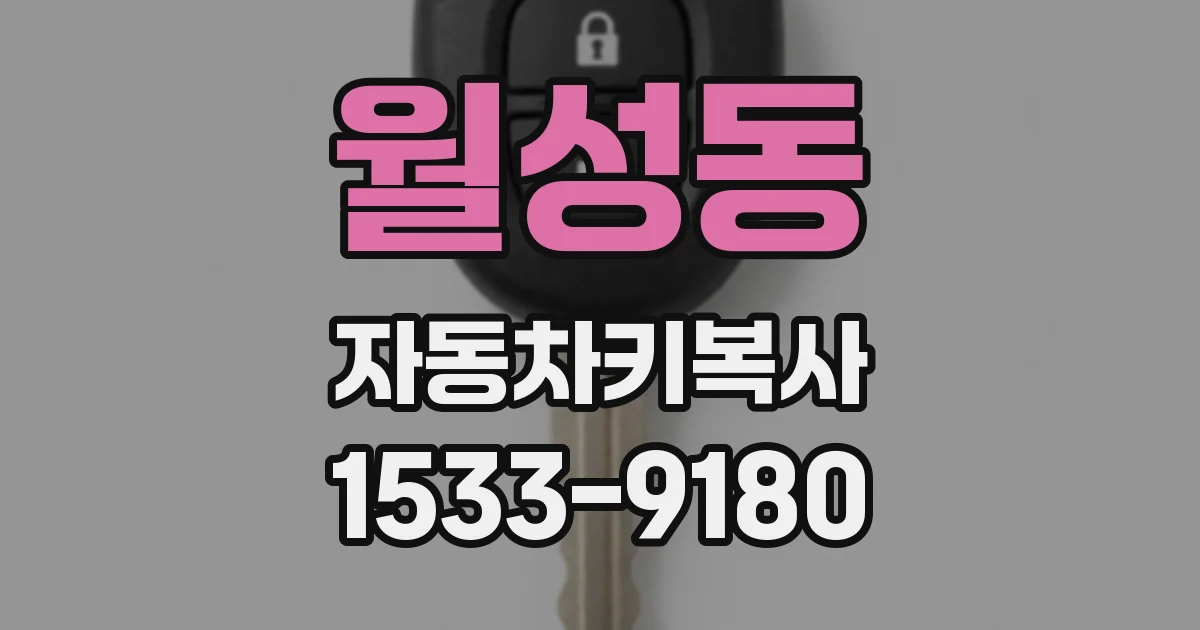 월성동 자동차키복사