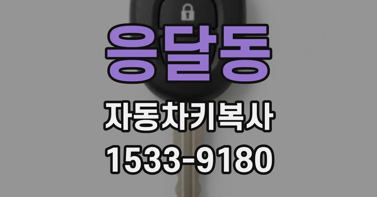 응달동 자동차키복사