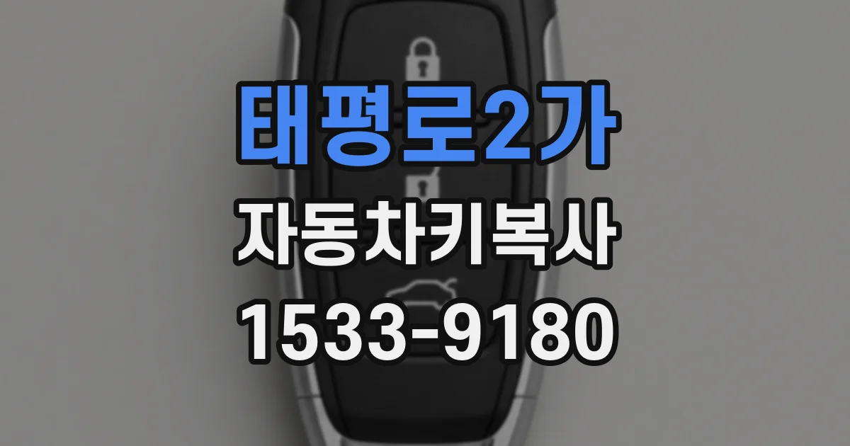 태평로2가 자동차키복사