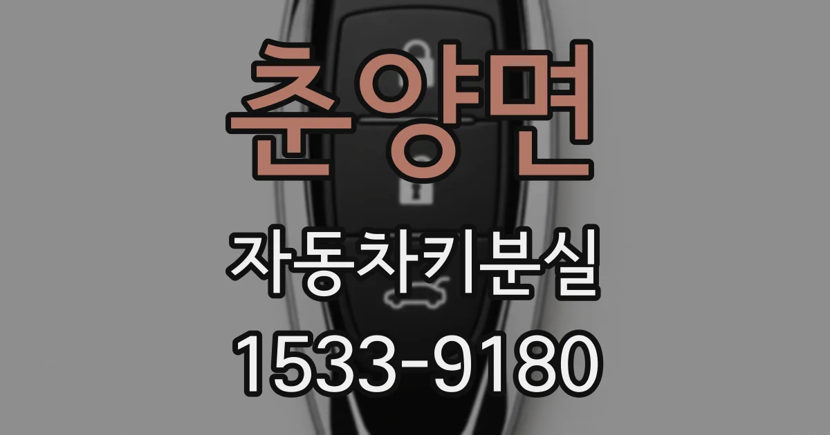 춘양면 자동차키분실