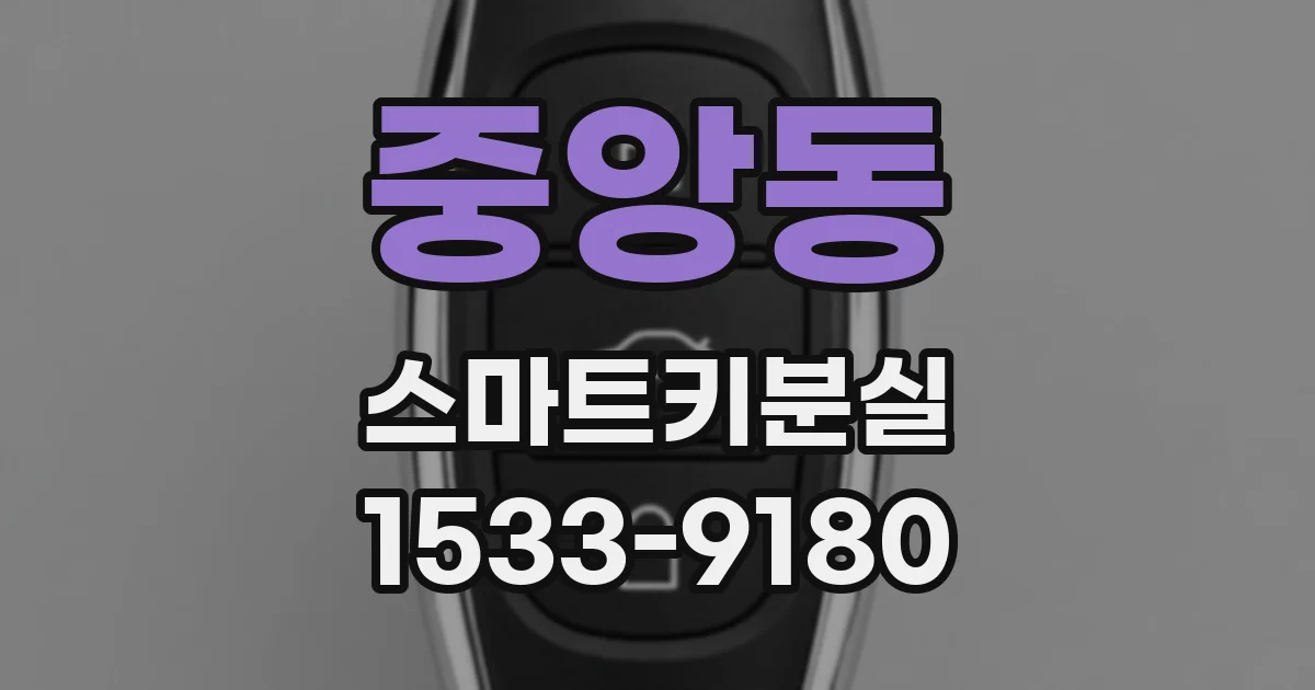 중앙동 스마트키분실