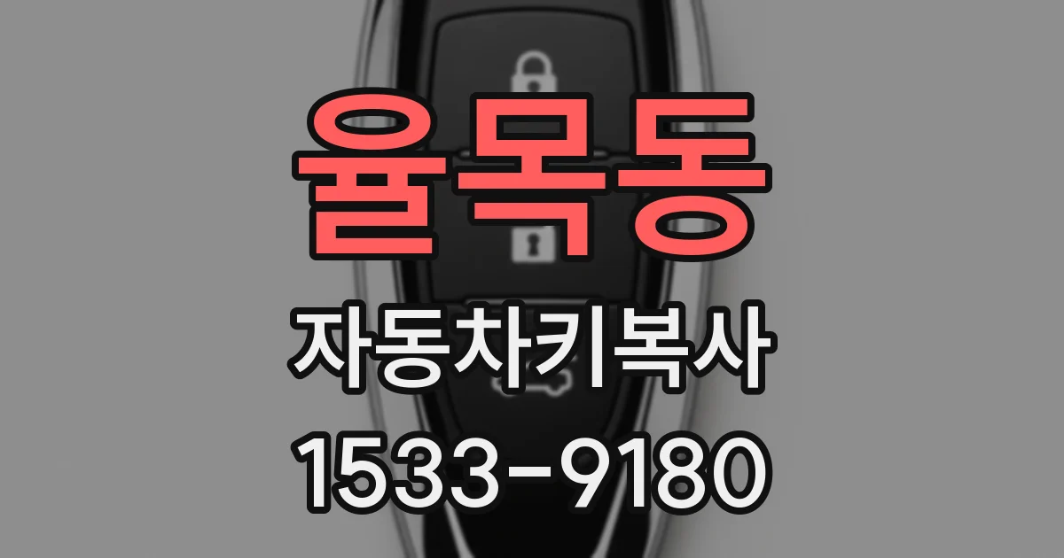 율목동 자동차키복사