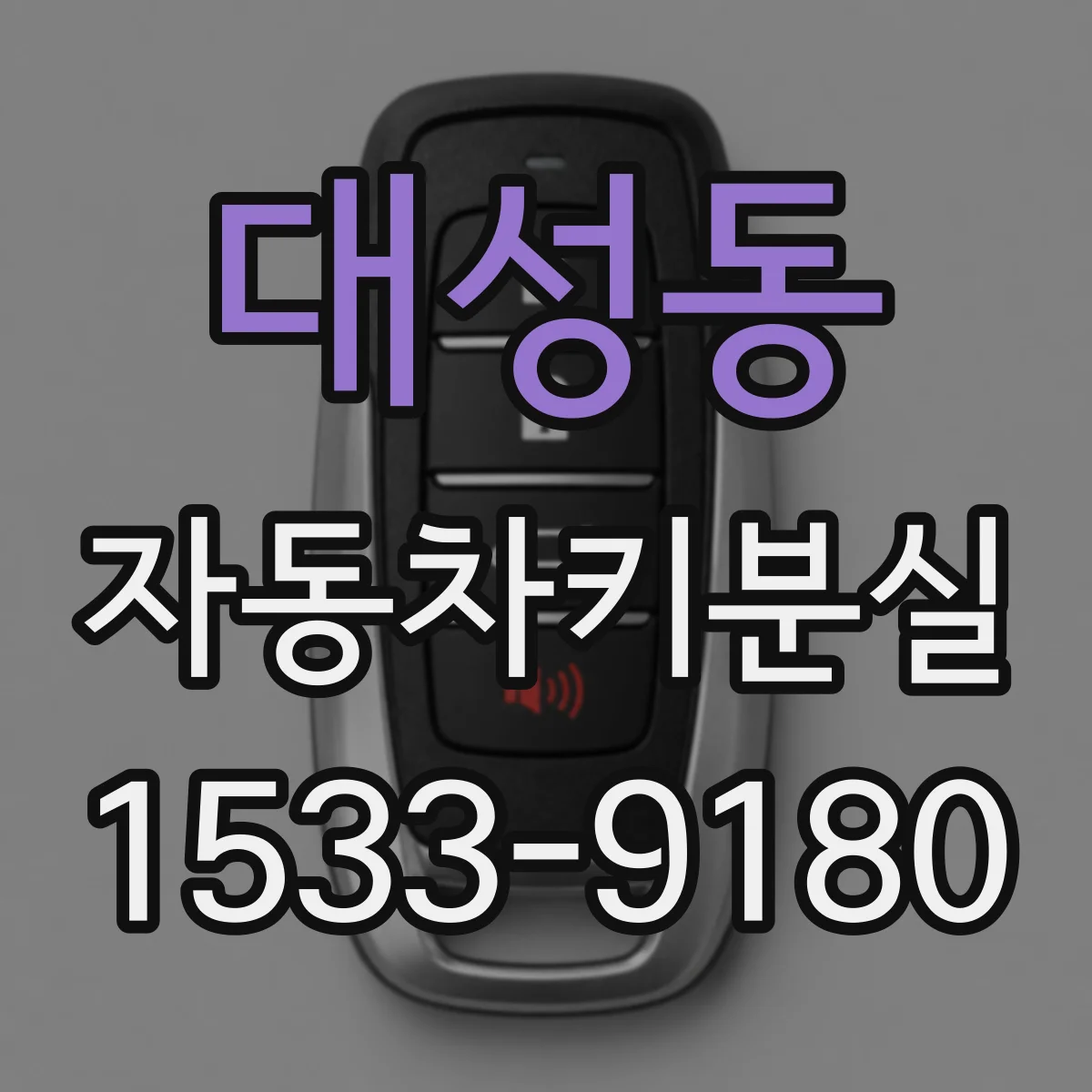 대성동 자동차키분실