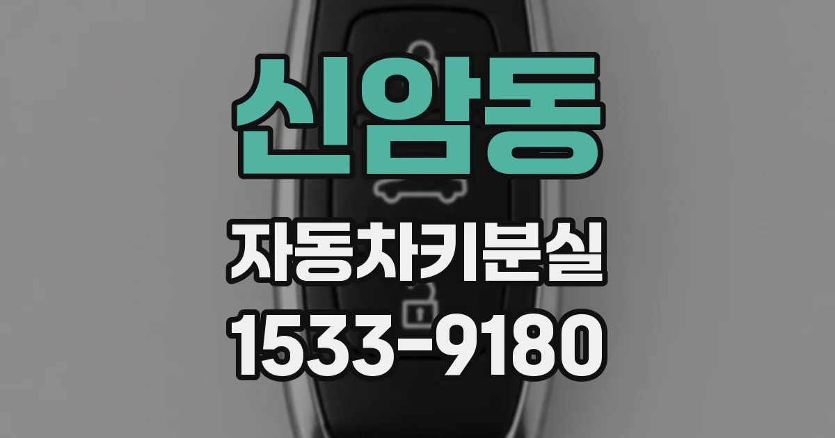 신암동 자동차키분실