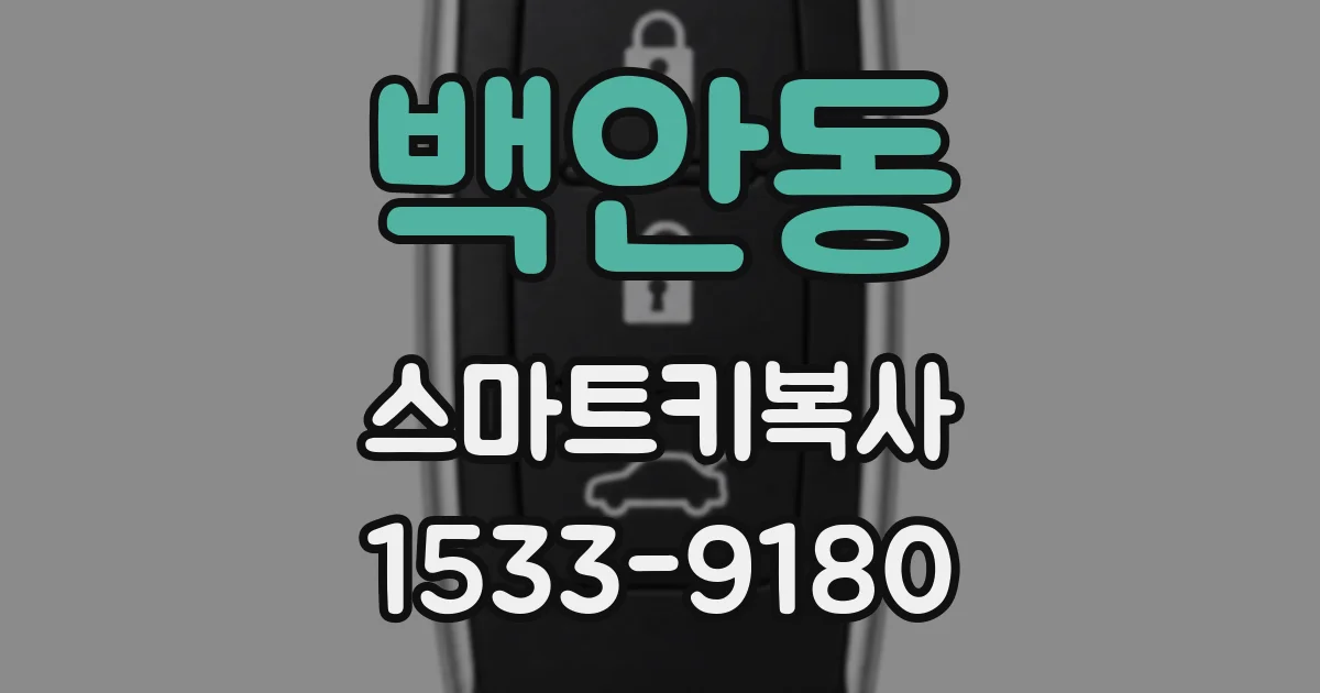 백안동 스마트키복사