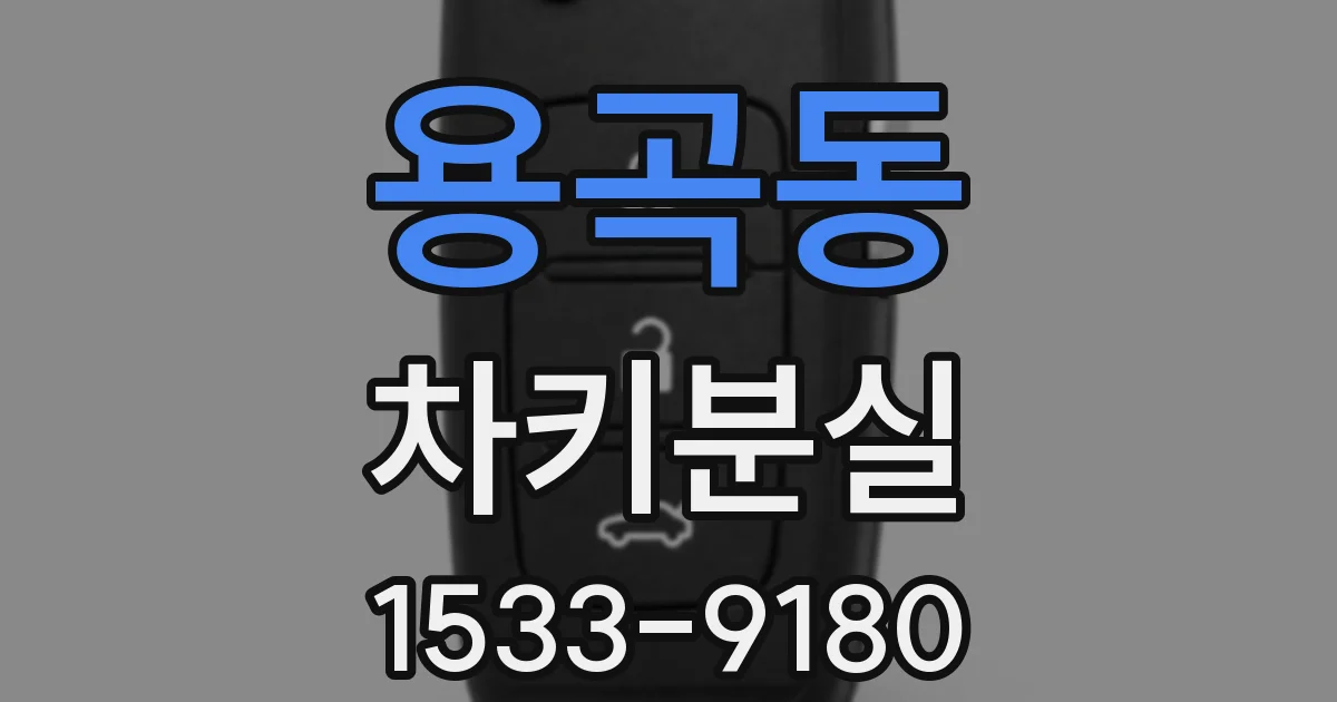 용곡동 차키분실