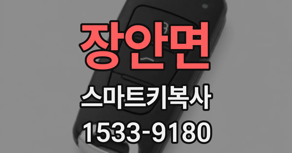 장안면 스마트키복사