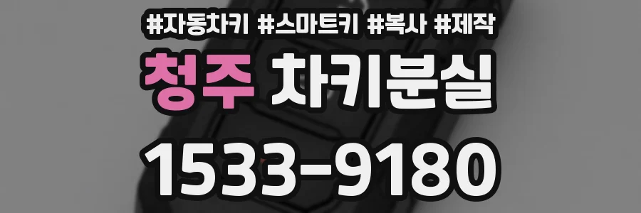 청주 차키분실