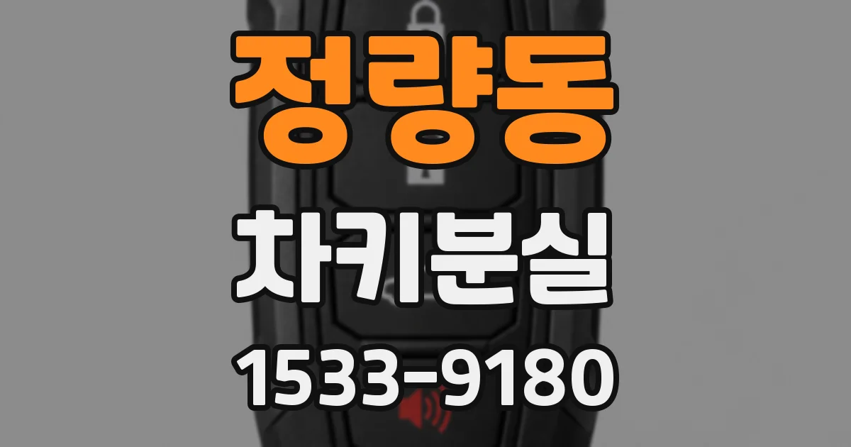 정량동 차키분실