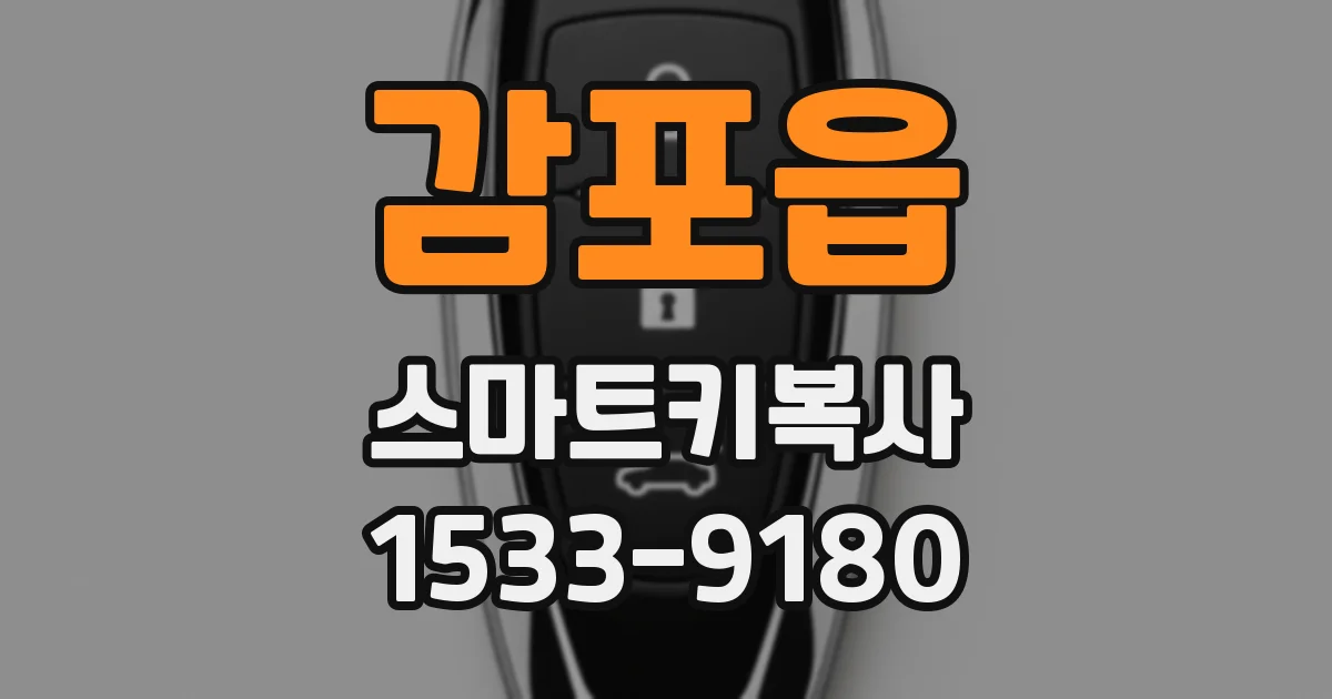 감포읍 스마트키복사