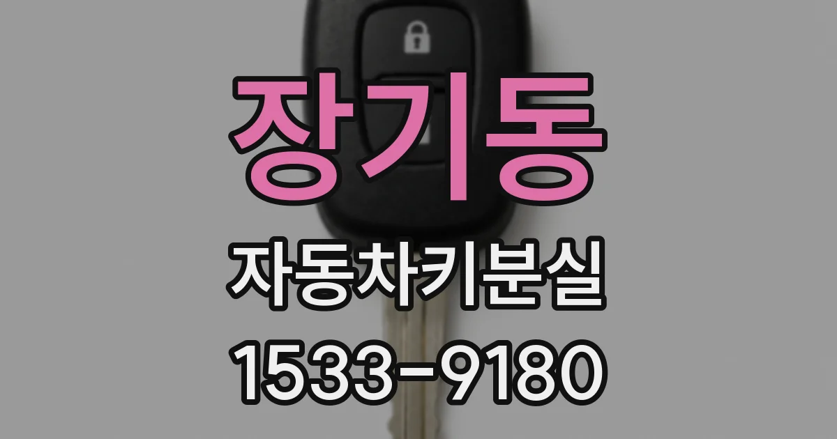 장기동 자동차키분실